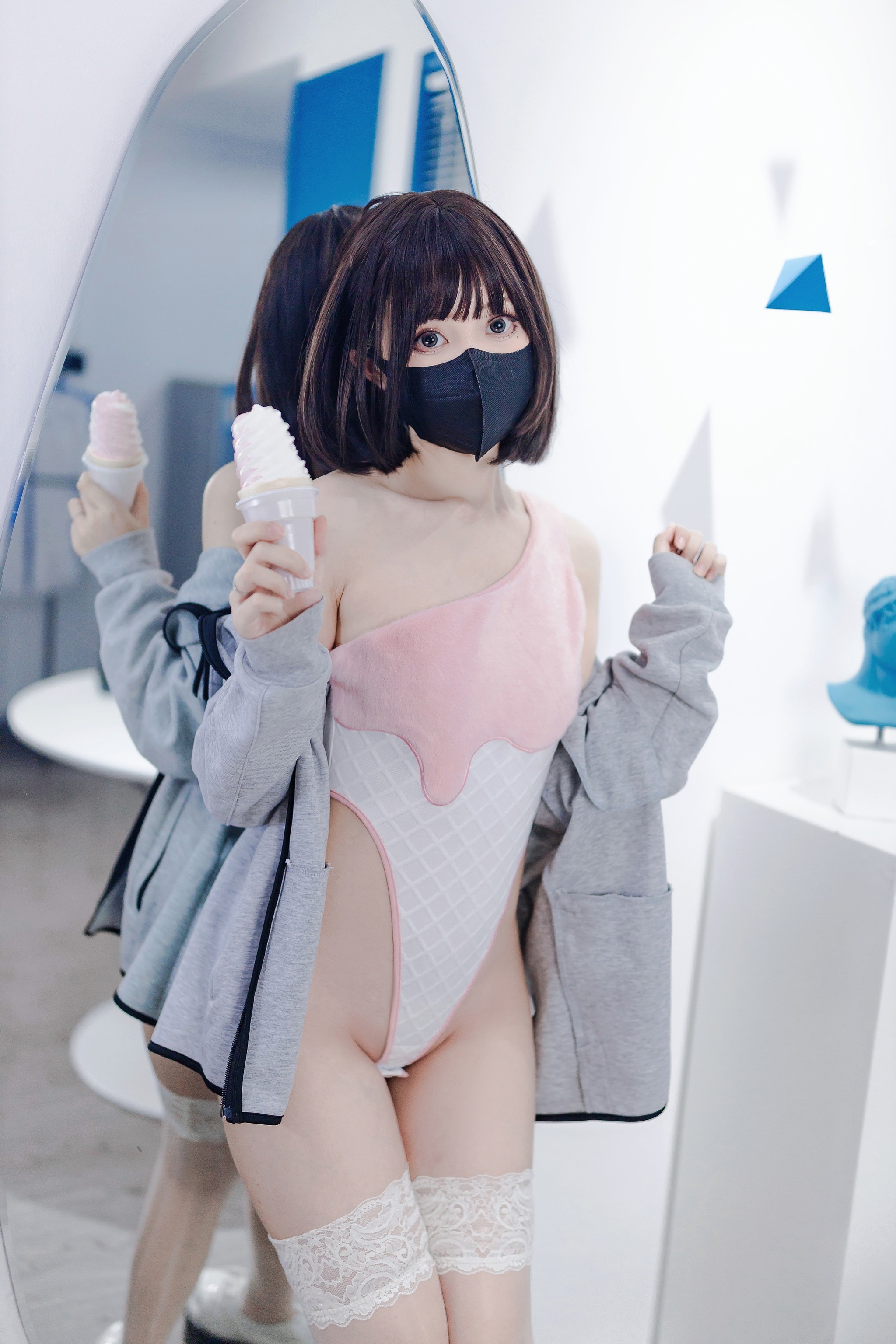 图片[1]-洛桑w伊梓 – NO.019 甜筒[40P]-XikXak
